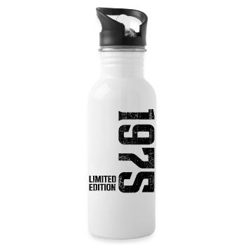 1975 Vintage Limited Edition - Water bottle with straw - white - Right