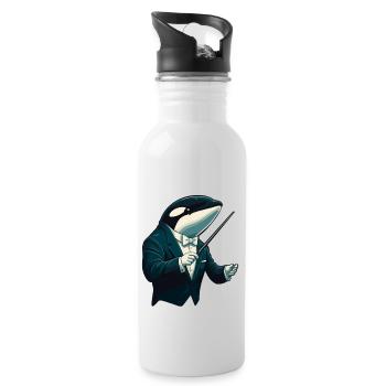 Conductor - Water bottle with straw - white - Right