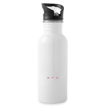 hop jusqu’à ce que vous laissiez tomber le cadeau de Pâques - Gourde avec paille intégrée - blanc - Droite