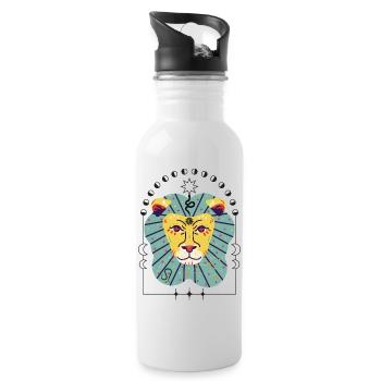 leo 2.0 - Trinkflasche mit integriertem Trinkhalm - Weiß - Rechts