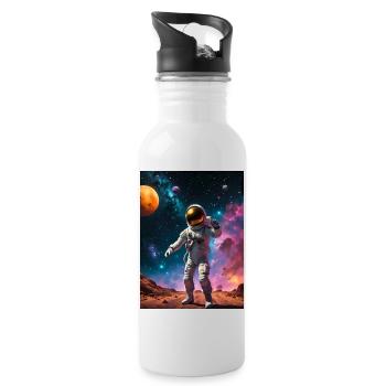 Astronaut - Water bottle with straw - white - Right