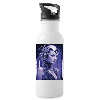 CYBORG DIVAMANIA - Trinkflasche mit integriertem Trinkhalm - Weiß - Rechts