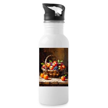Plucked from Paradise - Water bottle with straw - white - Right