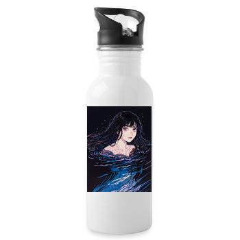Lament of the Tides - Water bottle with straw - white - Right