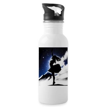 SWS GIRL IN SPACE - Water bottle with straw - white - Right