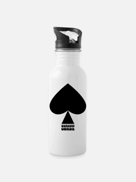 Sursum corda - Gourde avec paille intégrée - blanc