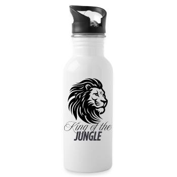 King_of_the_jungle - Gourde avec paille intégrée - blanc - Droite
