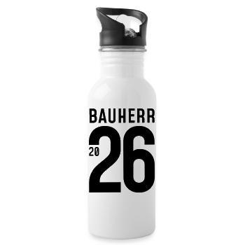Builder 2026 - large number - Water bottle with straw - white - Right