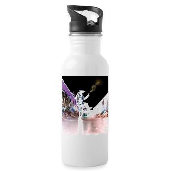 Blessolution "Balance" - Water bottle with straw - white - Right