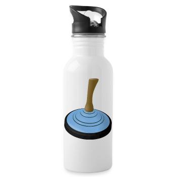 2025-EISSTOCK-hellblau - Trinkflasche mit integriertem Trinkhalm - Weiß - Rechts