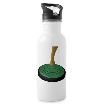 2025 BOUILLON DE GLACE Vert - Gourde avec paille intégrée - blanc - Droite