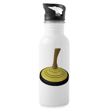 2025-EISSTOCK-gelb - Trinkflasche mit integriertem Trinkhalm - Weiß - Rechts