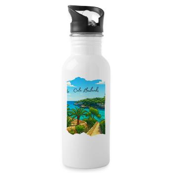 Cala Lombards - Majorca - Water bottle with straw - white - Right
