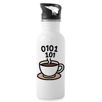 KaffeeCode Fusion - Water bottle with straw - white - Right
