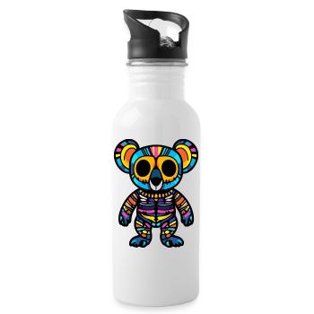 Koala Halloween Zombie - Gourde avec paille intégrée - blanc - Droite