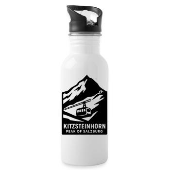 Kitzsteinhorn Alps - Water bottle with straw - white - Right