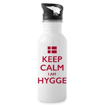 Hygge Denmark Dänemark - Water bottle with straw - white - Right