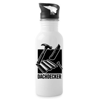 Roofing Tools - Water bottle with straw - white - Right