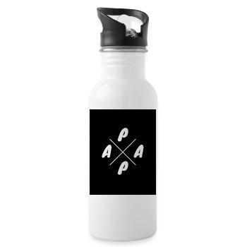 Impression du logo A-P Cross - Gourde avec paille intégrée - blanc - Droite