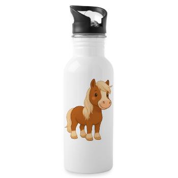Melody_neu - Trinkflasche mit integriertem Trinkhalm - Weiß - Rechts