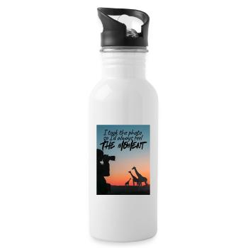 Sunset Safari - Water bottle with straw - white - Right