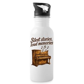 Urbex - Urban Exploration - Water bottle with straw - white - Right