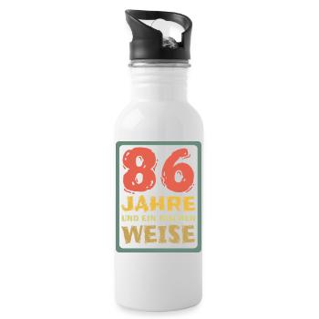 Age 86 - Water bottle with straw - white - Right