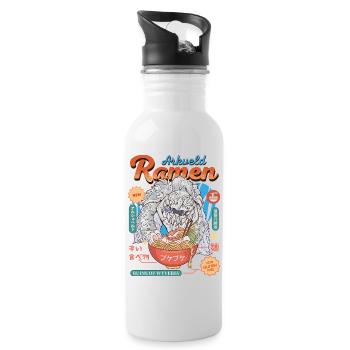 Monster Ramen - Water bottle with straw - white - Right