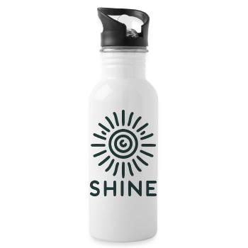 Sonnenspirale Shine - Trinkflasche mit integriertem Trinkhalm - Weiß - Rechts