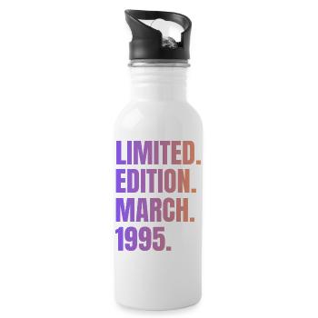 Limited Edition March 1995 - Gourde avec paille intégrée - blanc - Droite