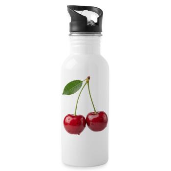 Kirsche Kirschen Cherry Shirt, hoodie, Shorts - Water bottle with straw - white - Right