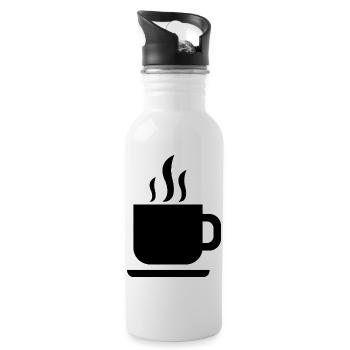 Coffee cup - Water bottle with straw - white - Right