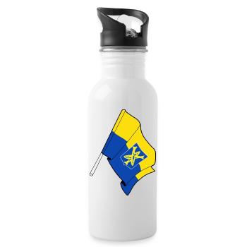 Fier de Zandvoort - Gourde avec paille intégrée - blanc - Droite