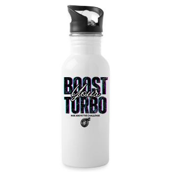Turbo Booster Blanc - Gourde avec paille intégrée - blanc - Droite
