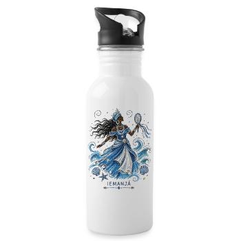 Iemanjá - Water bottle with straw - white - Right
