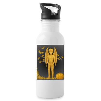 Fall Edition Vampire Demon - Water bottle with straw - white - Right