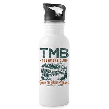 TMB Adventure Club Tour du Mont-Blanc Randonnée - Gourde avec paille intégrée - blanc - Droite