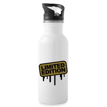 Limited Edition - Water bottle with straw - white - Right