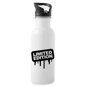 Limited Edition Graffiti - Gourde avec paille intégrée - blanc - Droite