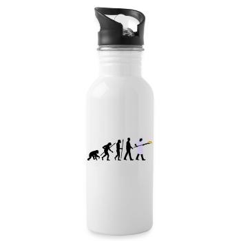 evolution_backer_122013_b_3c - Trinkflasche mit integriertem Trinkhalm - Weiß - Rechts