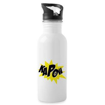 kapow - Trinkflasche mit integriertem Trinkhalm - Weiß - Rechts