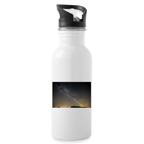 Milchstraße - Trinkflasche mit integriertem Trinkhalm