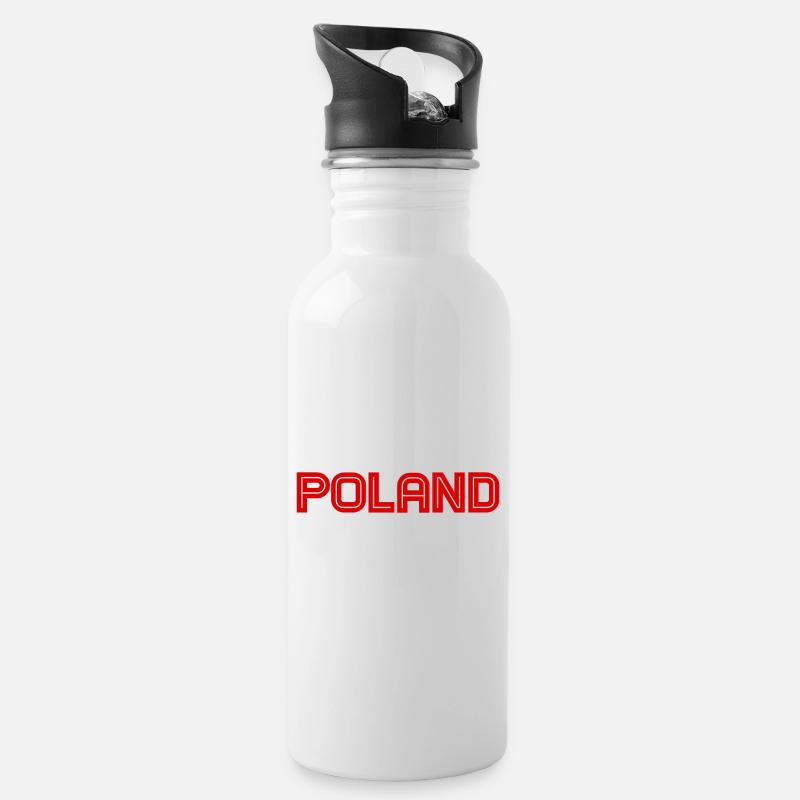 Pologne - Polska - Pologne - Varsovie - Polonais - Gourde avec paille intégrée - blanc