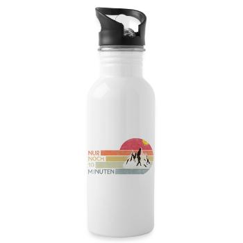 Bergsteigen Nur noch 10 Minuten Wandern - Trinkflasche mit integriertem Trinkhalm - Weiß - Rechts