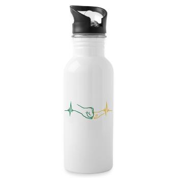 Child Fists Pulse - Water bottle with straw - white - Right