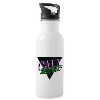 funny quote one family one team best best tshirt - Water bottle with straw - white - Right