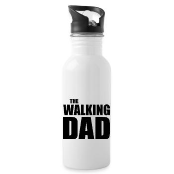 The walking dad - Gourde avec paille intégrée - blanc - Droite