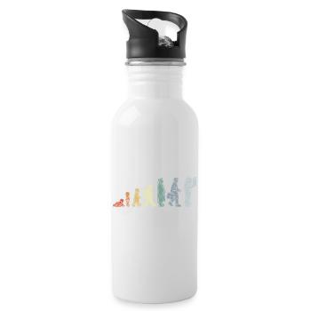 Electrician Life Cycle - Water bottle with straw - white - Right