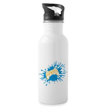 Drops of Color blobs controller console - Water bottle with straw - white - Right