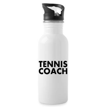 Tennis coach - Gourde avec paille intégrée - blanc - Droite
